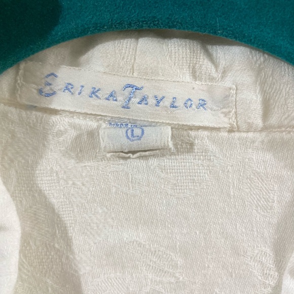 EUC Vintage 80s Erika Taylor white robe - Picture 3 of 12